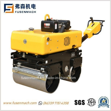 860kg Walk Behind Double Drum Road Roller Hydraulic Steering with Gasoline/Diesel Engine